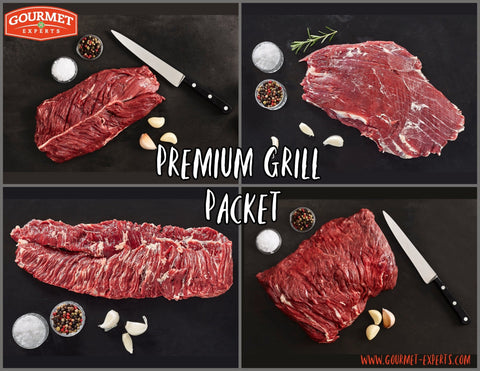 Premium Grill Packet: Flank | Flap | Skirt | Hanging Tender - Gourmet Experts Ltd